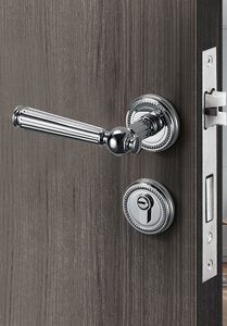 Door lock, indoor silent lock, golden French wooden door, light luxury door handle