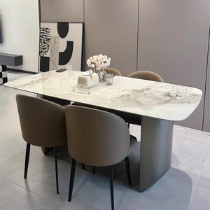 Italian minimalist rock dining table