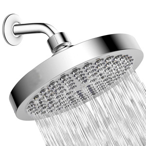 6 inch/8 inch shower pressurized full electroplating shower top showerhead, small shower head, hotel
