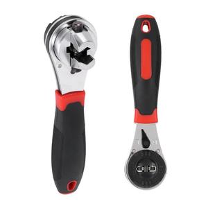 Adjustable ratchet wrench with multifunctional movable opening